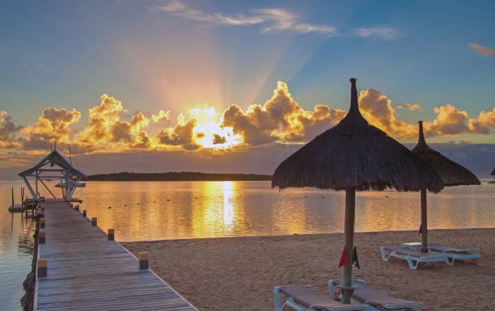 Picture-perfect location on a south Mauritius beach