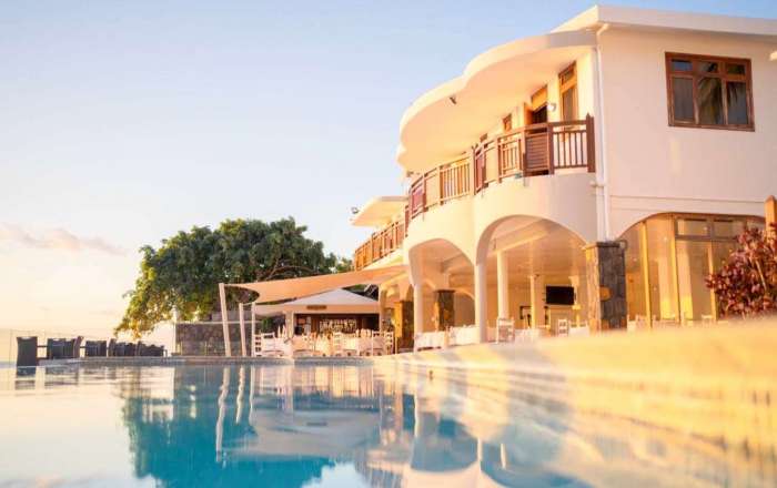 Take a dip in the inviting pool