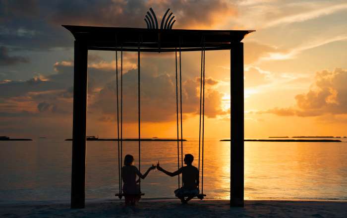 Sunset Cheers on Ocean Swings