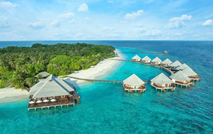 Aerial View of Adaaran Select Meedhupparu