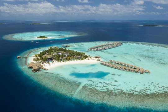 Main image of the hotel Outrigger Maldives Maafushivaru Resort.