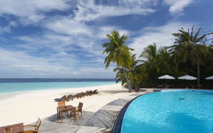 View of the Beach from the Pool