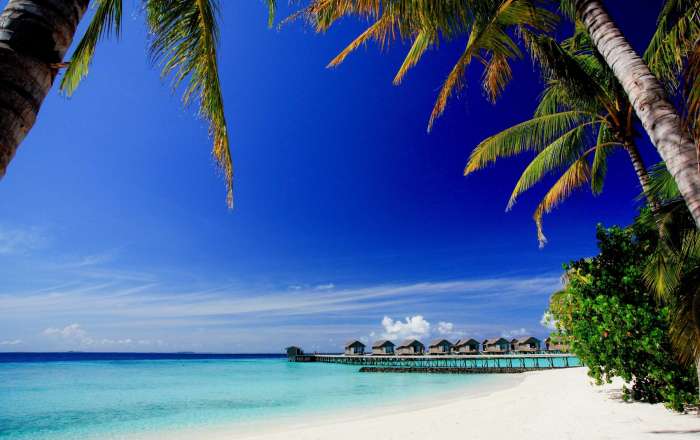 Beach at Centara Ras Fushi