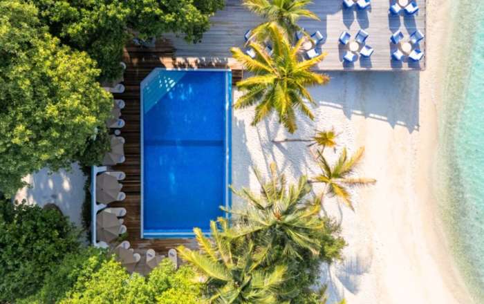 Listen to the ocean waves from your sun lounger