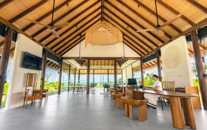 Contemporary and Open Welcome Area