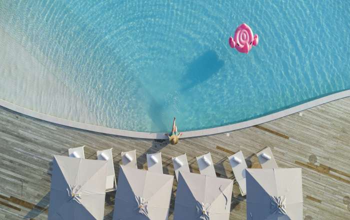 Aerial View of the Infinity Pool