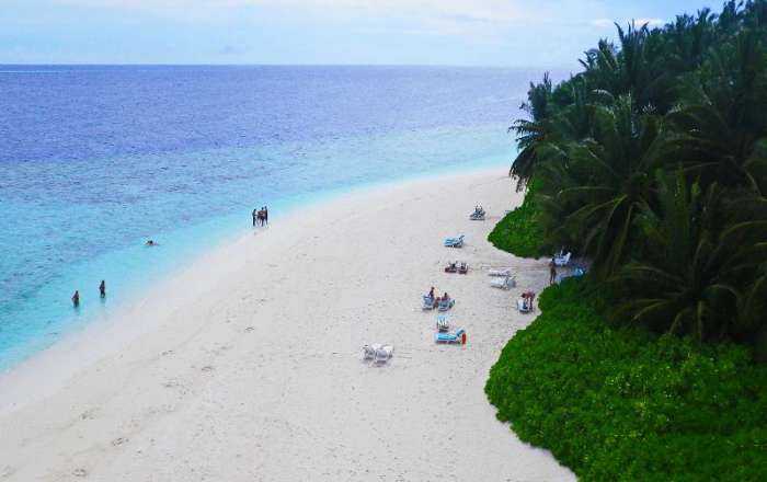 Aerial Shot of the Gorgeous Beachfront