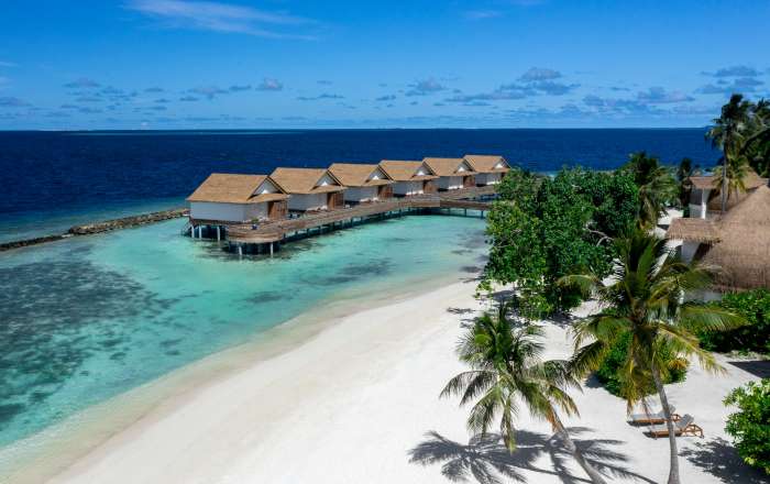 Over Water Villas Stretch Out Into the Ocean