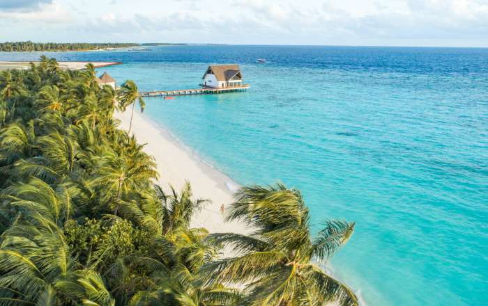 Aerial Shot of the Stunning Beach