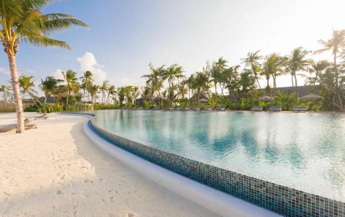 Expansive Pool Overlooking the Sand