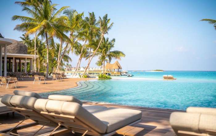 Relax by the Glistening Pool Waters