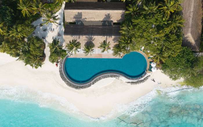Alluring Aerial View of the Pool
