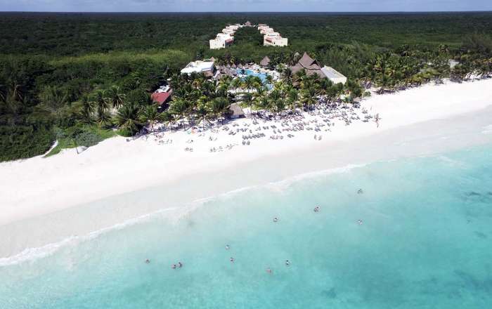 Aerial Resort and Beach View