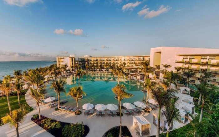 Aerial Shot of the Main Resort Pool