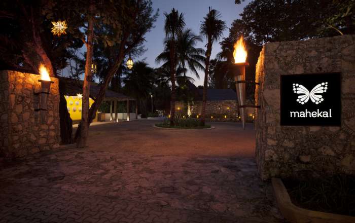 Stylish Resort Entrance