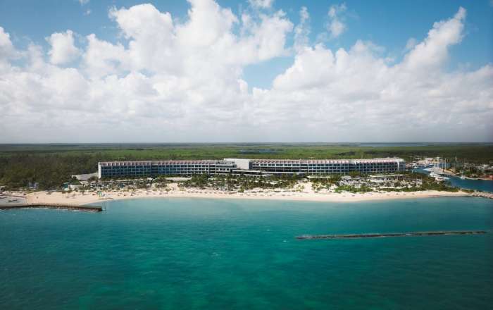 Aerial View of SLS Playa Mujeres from Sea