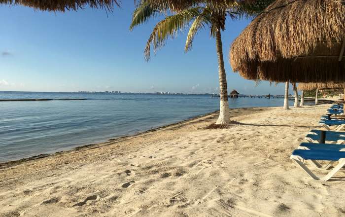 Beachfront Loungers at All Ritmo Resort