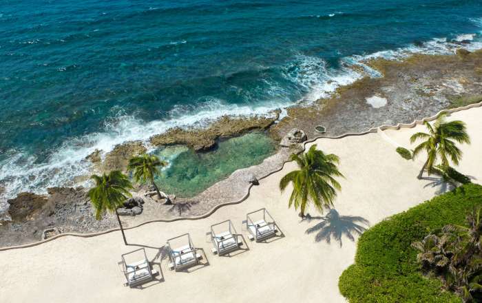 Venture out into this Natural Saltwater Pool