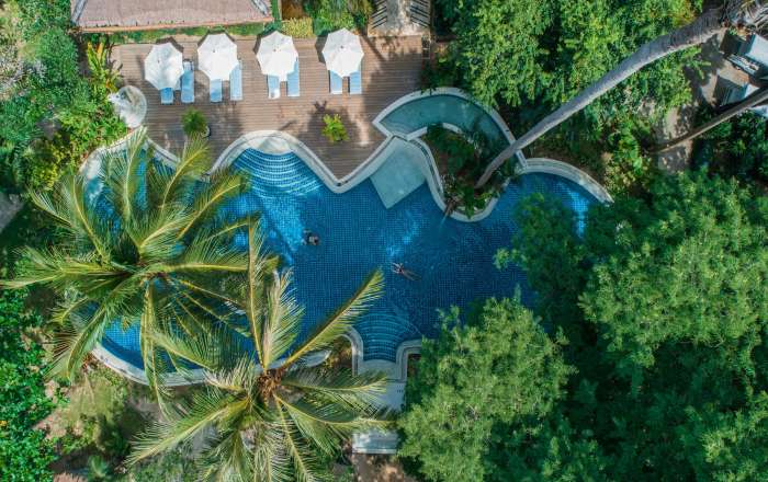 Aerial View of the Pool