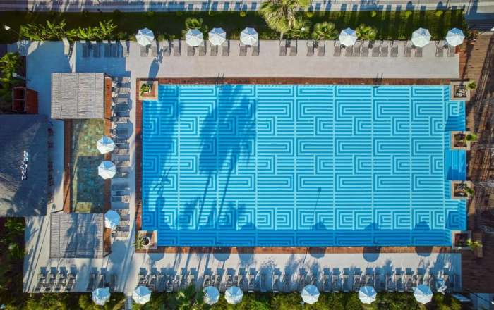 Aerial Shot of the Main Pool
