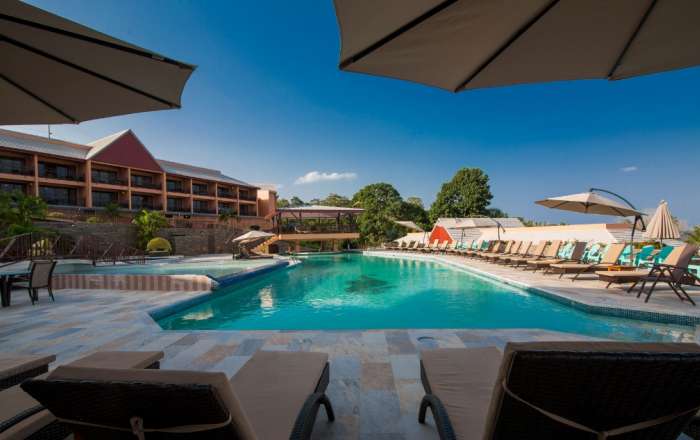 Pool Area and Le Grand Courlan Resort