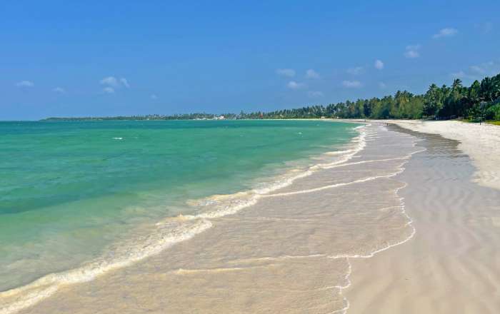 White Sands and Blue Sea