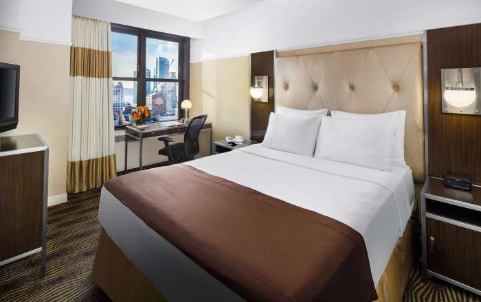 A Metro Room at The New Yorker Hotel