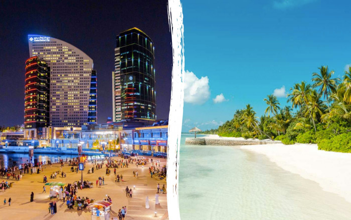 Main image for the offer: Multicentre Escape: 3 Nights Dubai & 7 Night Maldives Beach Villa Escape - Save 48%.