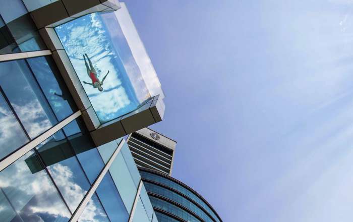 Incredible Glass Infinity Pool