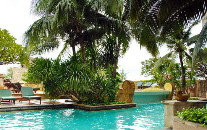 Relax alongside the rooftop pool