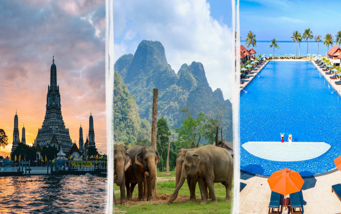 Main image for the offer: 10 Night Incredible Thailand Triple-Centre: Bangkok, Elephant Hills Safari & Khao Lak w/Exclusive Extras - Save 37%.