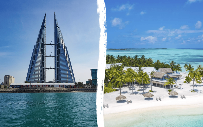Main image for the offer: Vibrant City to Island Paradise: 10 Night Bahrain & Maldives Twin Centre.